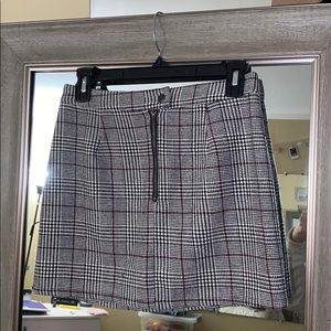 Plaid Mini Skirt